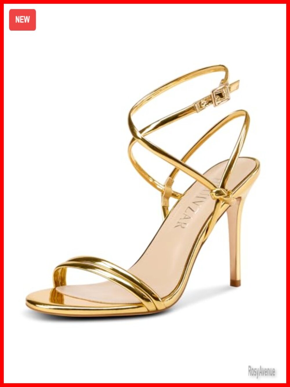 Womens Strappy Lace-Up Stiletto High Heel Sandals Open Toe Ankle Strap